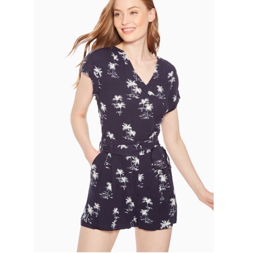 Parker Kirby shorts and Coco palm print top